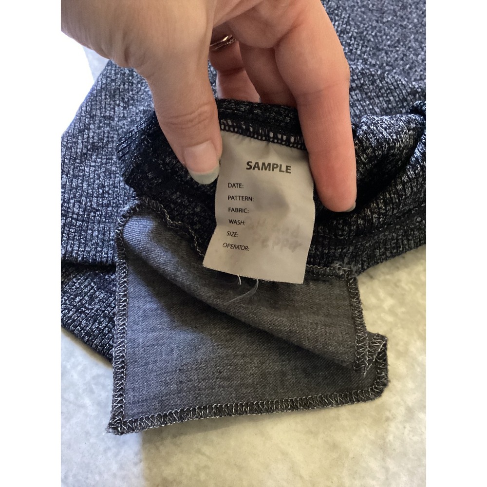 Agolde Ribbed Tank Top Small Grey Salt and Pepper Racerback Sample - Picture 6 of 7